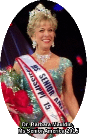 Ms. Senior America 2015, Dr. Barbara Mauldin